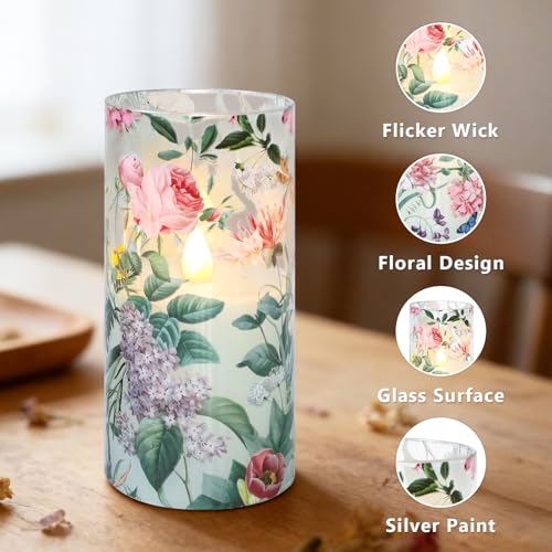 Velas LED de cristal con diseño de libélula pack de 3 con mando 2