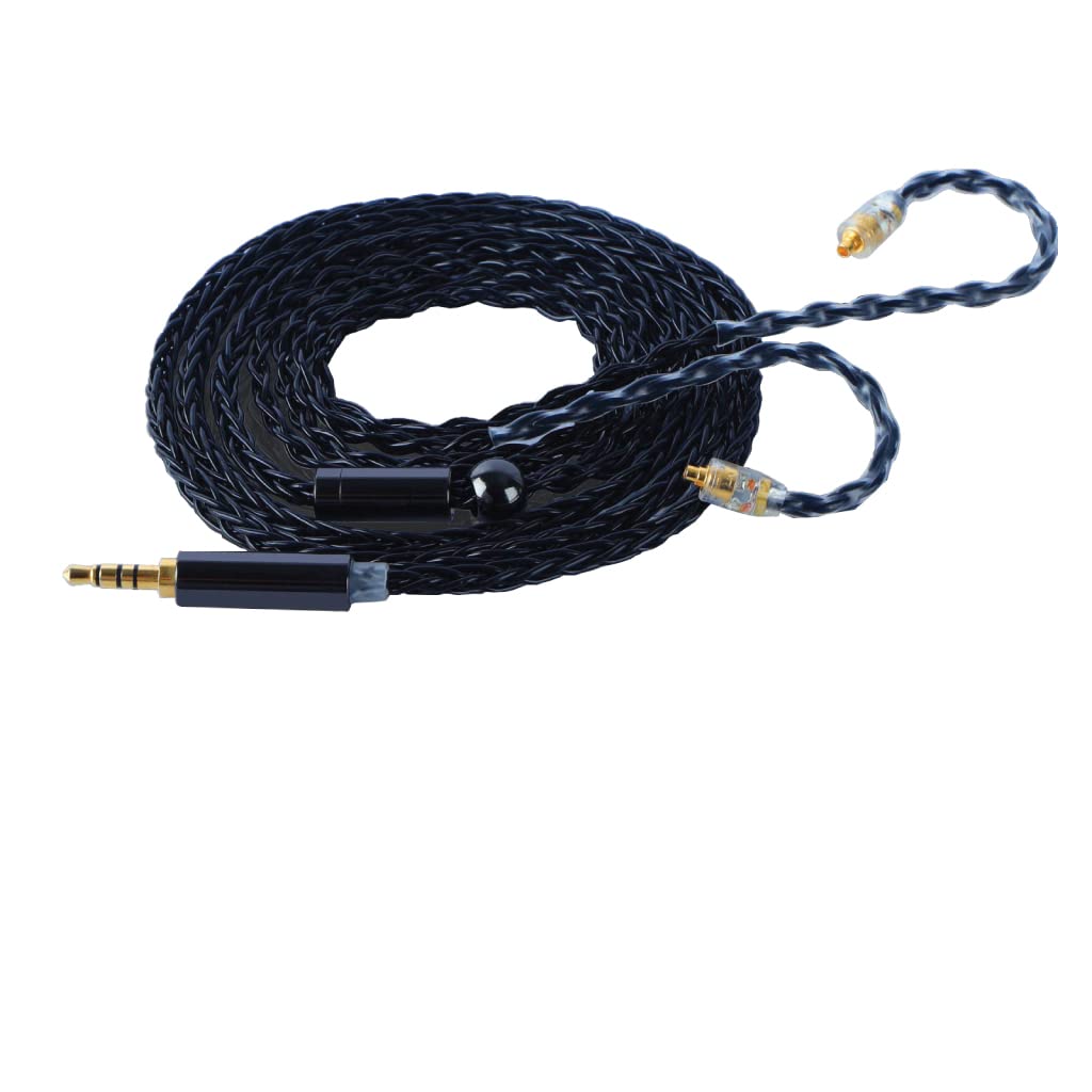 Jcally JC08P 5N OFC 8 Core MMCX 3.5MM Earphone Braided Upgrade