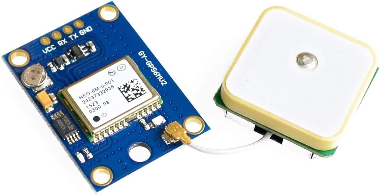 ICQUANZX GY-NEO6MV2 NEO-6M GPS Flight Controller Module with Super Strong Ceramic Antenna for Arduino EEPROM APM 2.5, GPS Navigation System