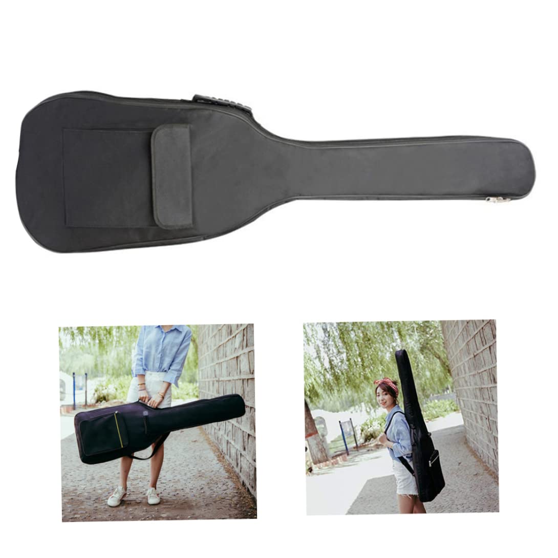 Bolsa para bajo eléctrico, Acolchada, Impermeable, de 5 mm de Grosor, con Correas de Hombro Ajustables, Funda para bajo eléctrico, Mochila para, Funda para, para eléctri