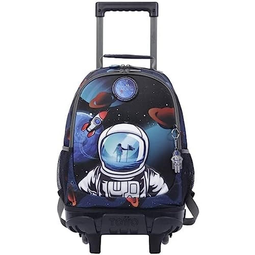 TOTTO Mochila escolar pequeña con ruedas - Astronaut TAMAÑO PEQUEÑO