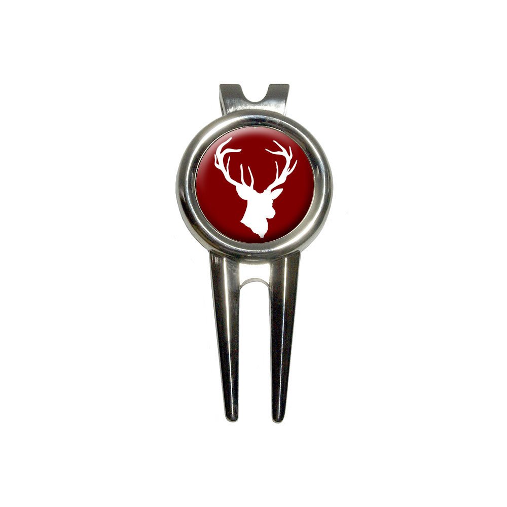 GRAPHICS & MORE Deer Hunter - Buck Hunting Golf Divot Repair Tool and Ball Marker