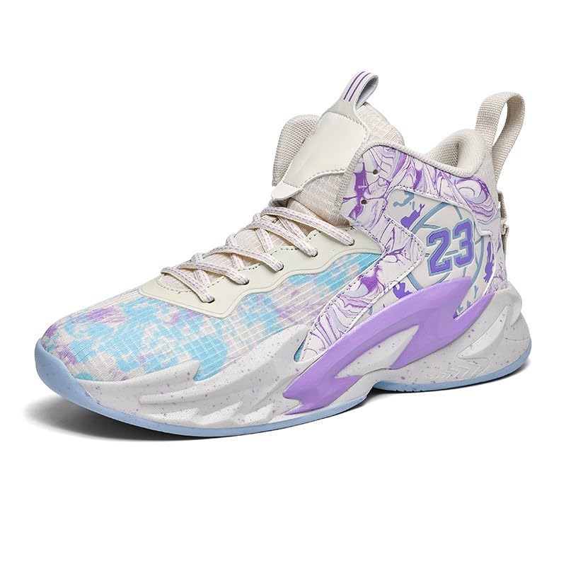 Image of Men's Basketball Shoes Fashion Printed Sneakers