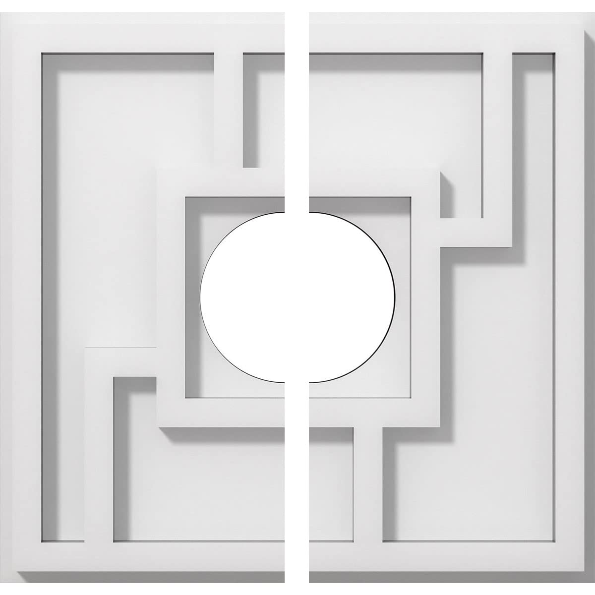 Ekena Millwork CMP14KX-03000 Knox Architectural Grade PVC Contemporary Urethane Ceiling Medallions 14"OD x 3"ID x 4 3/4"C x 1"P — Amazon image 18