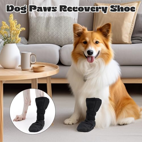 Hundesocken,Pfotenschutz Hund Verletzung,Hunde Schuhe Verhindern Lecken,Hundesocken Anti Rutsch,Hundeschuhe Wasserdicht,Strümpfe Verstellbaren,Socken für Hunde Nach Chirurgischen Eingriffen Wundschutz