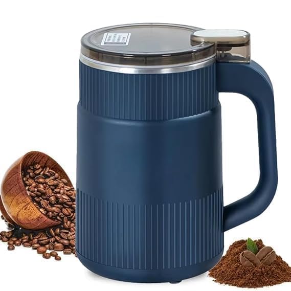 Image of Grinder Portable Electric Grain Mill Grinder | Stainless Steel Dry Grain & Spice Grinder | Multifunction Smash Machine for Cereals, Coffee Beans, Herbs & Seasonings (Multicolor)