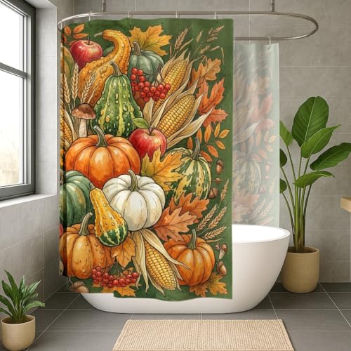 Rideau de douche extra large tissu imperméable grand format 274x183 - 3
