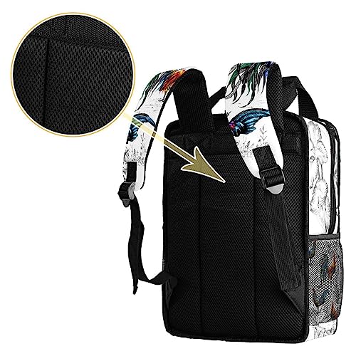 Sacs à dos pour garçons à longue queue et cartable ergonomique multicolore - 4