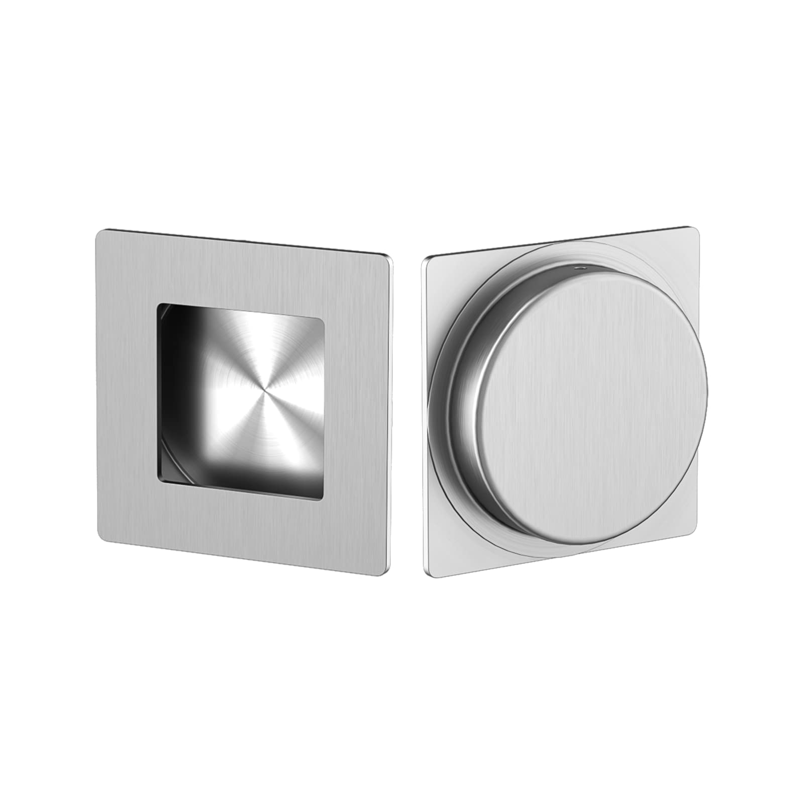 Prime-Line Sliding Closet Door Finger Pulls, Classic Bronze, 2-Pack - Steel Hardware For 2-Inch Diameter Mortise - View #8