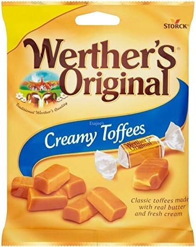 Werthers Original Creamy Toffees Deliciously Smooth and Creamy Caramel Sweets 110g (Imported)
