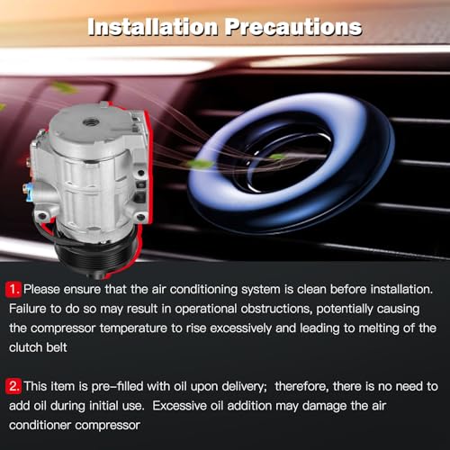 Image of cciyu Air Conditioning Compressor for Ford Expedition 5.4L