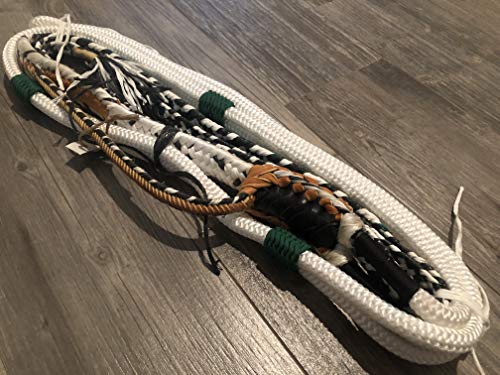 Bull Rope Black & White Dalmatian Pro 9/7 Left Hand Soft 3/4 x 3/4 Bull Riding Rodeo 16'