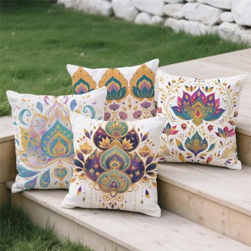 Housse de coussin 70x70 violette grand format avec impression double face - 4