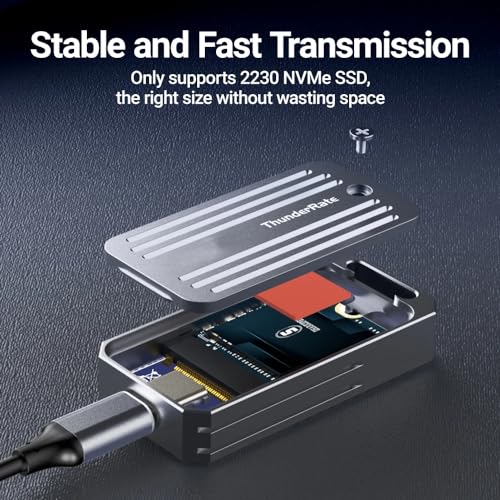 Caja externa para SSD M.2 2230 NVMe USB3.2 Gen2 10Gbps miniatura 4