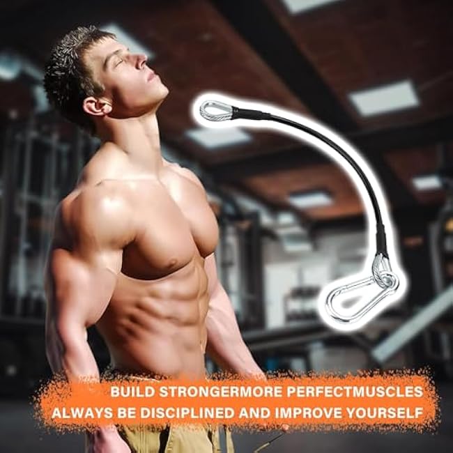 29 Gym Cable Extension Fitness Extension Rope Attachment Compatible with Bowflex and More Home Gym Accessories, for LAT/Tricep Pull Down and Leg Extensions Machine