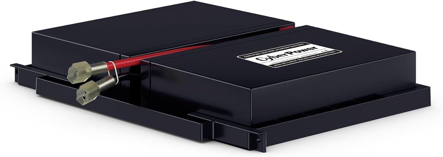 CyberPower RB0690X2 UPS Replacement Battery Cartridge, Maintenance-Free, User Installable, 6V/8Ah, Black