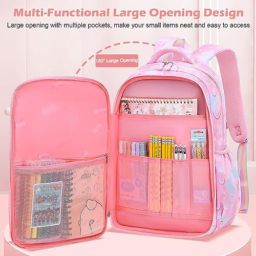 Backpacks for Girls Backpack for School Cute Kawaii Backpack Kids Book Bag School Bag for Elementary Primary Students, Apricot2