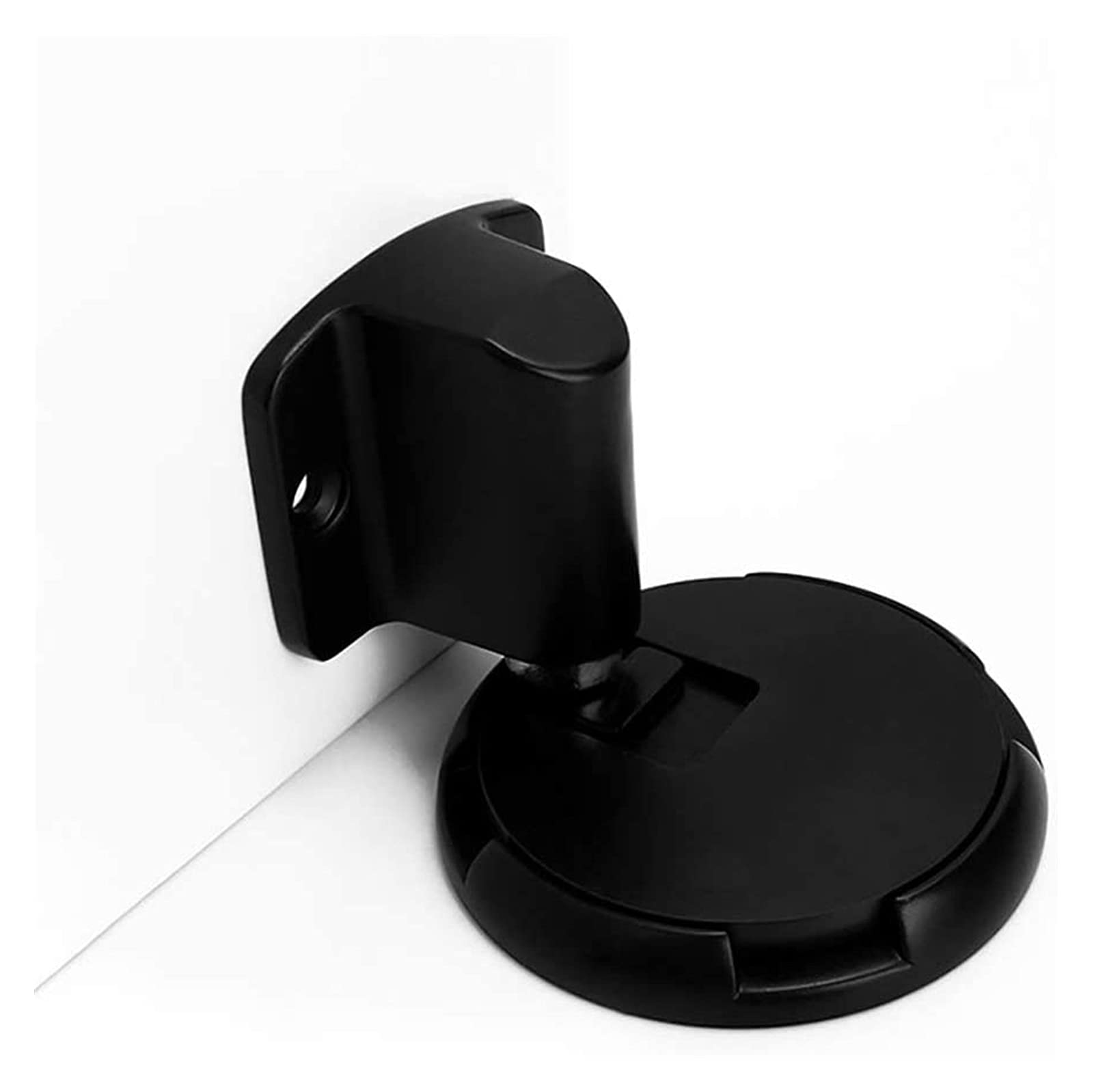 Door Stopper, Household Door Touches The Floor to Attract Strong Magnetic Stainless Steel Safety Stop(Black)