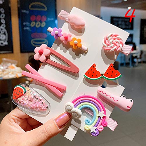 DAWEIF Kawaii Cartoon Fruit Flower Princess Hairpins Children Girls Kids Hair Clips Pin Barrettes Headdress Accessories