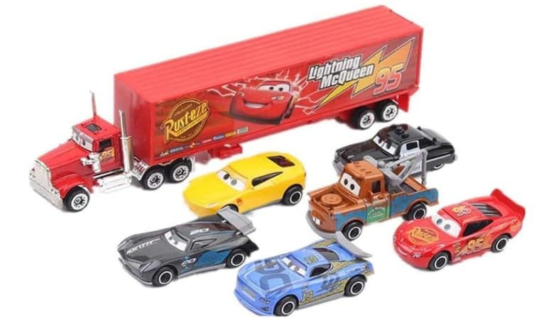 7 Pieces Cars Toy Set Deluxe Cars Toy Set Gift For Kids Birthday Gift Idea