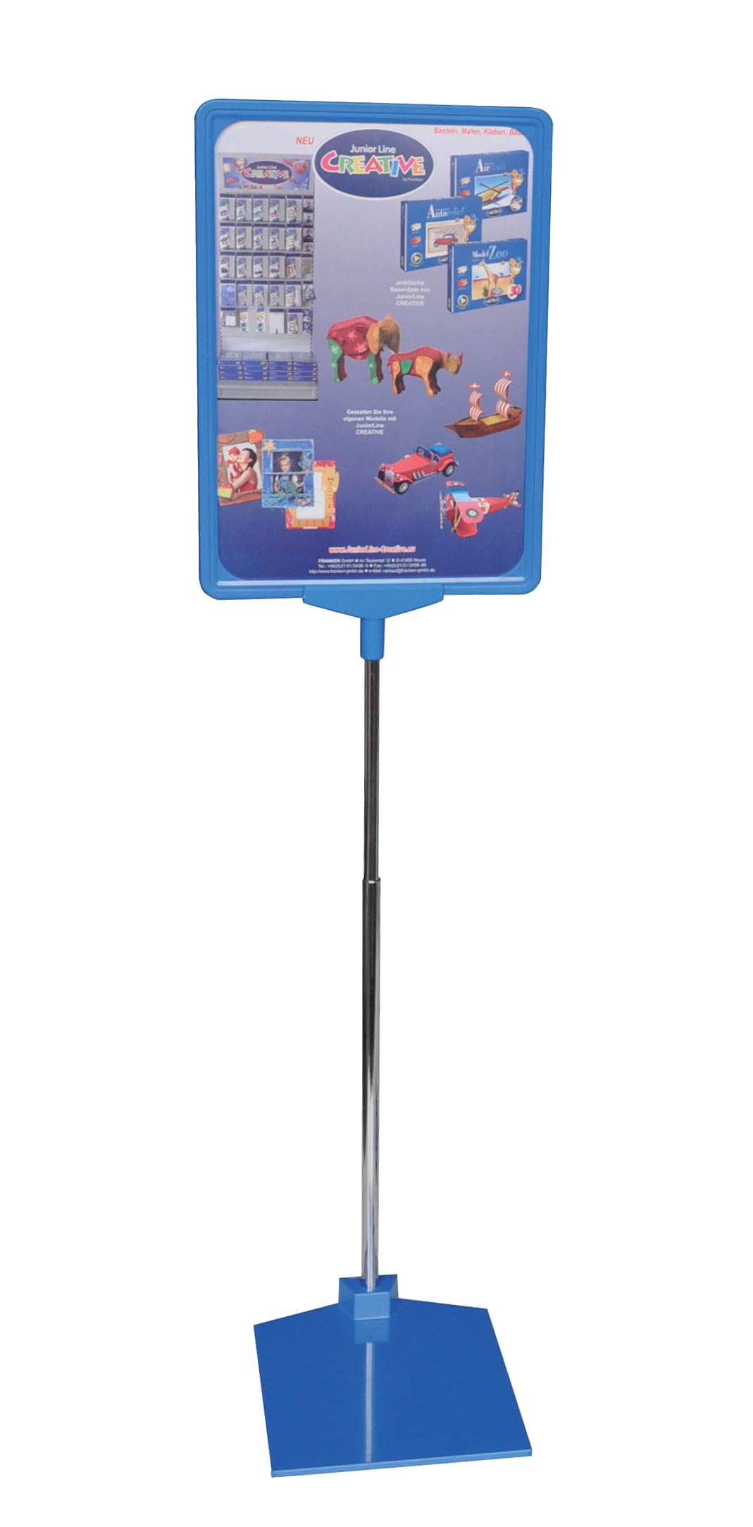 Franken PSM A4 03 Price Display Stand DIN A4 Blue