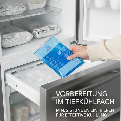 IEA Medical Kalt Warm Kompressen | 3er Set | 12x20 cm | Kühlpacks für Prellungen, Insektenstiche und anderen Verletzungen | wiederverwendbare Gel-Kühlkissen (3er Set Kompresse M)