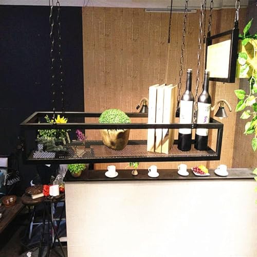 Étagère à vin en métal et fer suspendue pour optimiser les petits espaces - 5