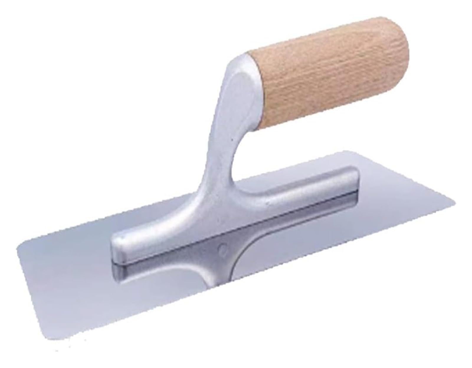 Kielnia cementowa， Wykończenie narzędzia z uchwytem 9"X4" do cementu, pozłacana/posrebrzana stal nierdzewna, lekki stop montażowy, miękka guma(Wood,B)