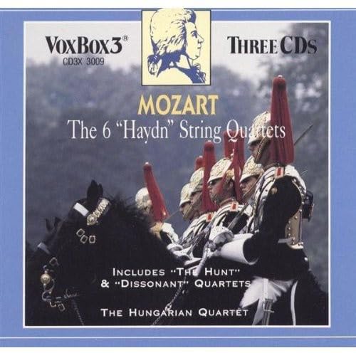 Mozart: 6 Haydn Quartets [Audio CD] Hungarian Quartet and Wolfgang Amadeus Mozart