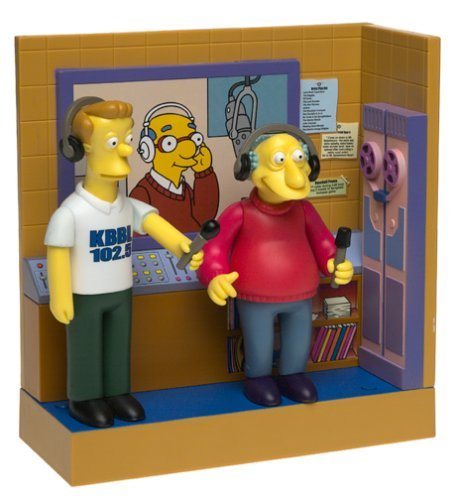 The Simpsons Exclusive Playset KBBL Radio Station with Bill and