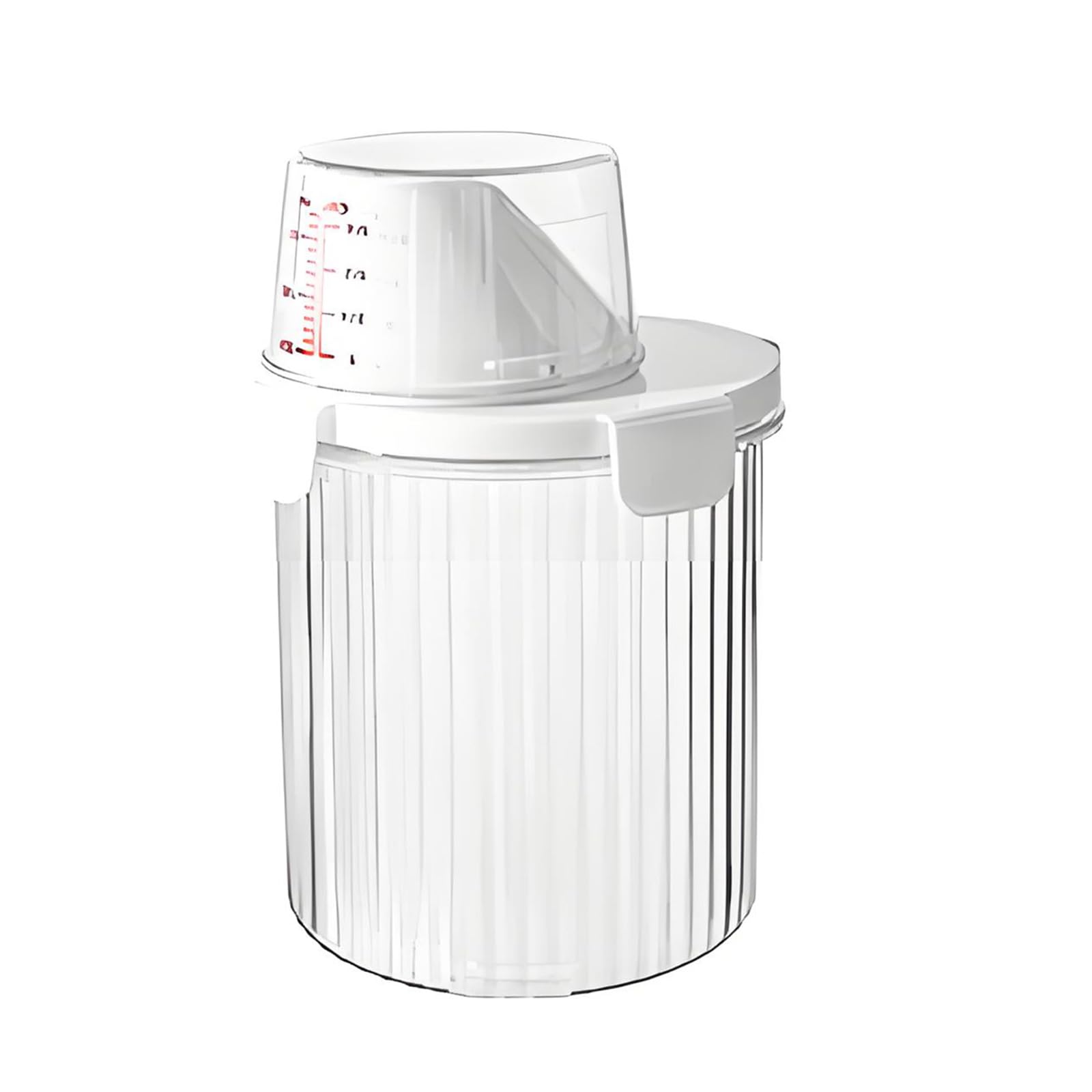 Oxxggkao Portable Round Storage Jar with Clear Design Suitable for Countertop or Picnics Use Portable Storage Container