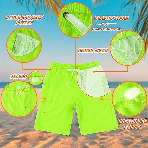 Image of Mens Swimming Trunks Swim Trunks Quick Dry Swim Shorts with Mesh Lining Funny Swimwear Bathing Suits