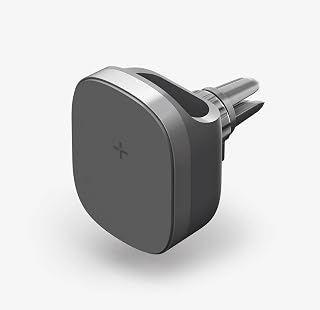 TYLT Venti Duo | 15W Fast Magnetic Wireless Car Charger Compatible with iPhone 15/14/13/12 Series and Airpods, MagSafe Car Charger with Vent Clip and Suction Stand Included | Black