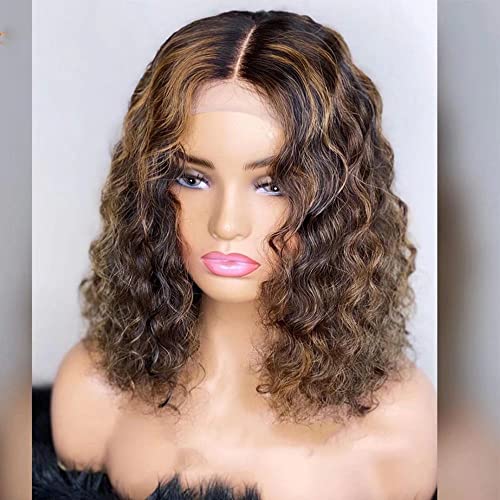 ten chopsticks Short Curly Bob Wig Short Water Deep Wave