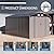 Verano Garden 8x12FT Outdoor Storage Shed, Large Galvanized Steel Metal Garden Shed, Double Door W/Lock, Outdoor Storage House for Backyard, Patio, Lawn(137.72" Dx87.8 Wx76.77 H)