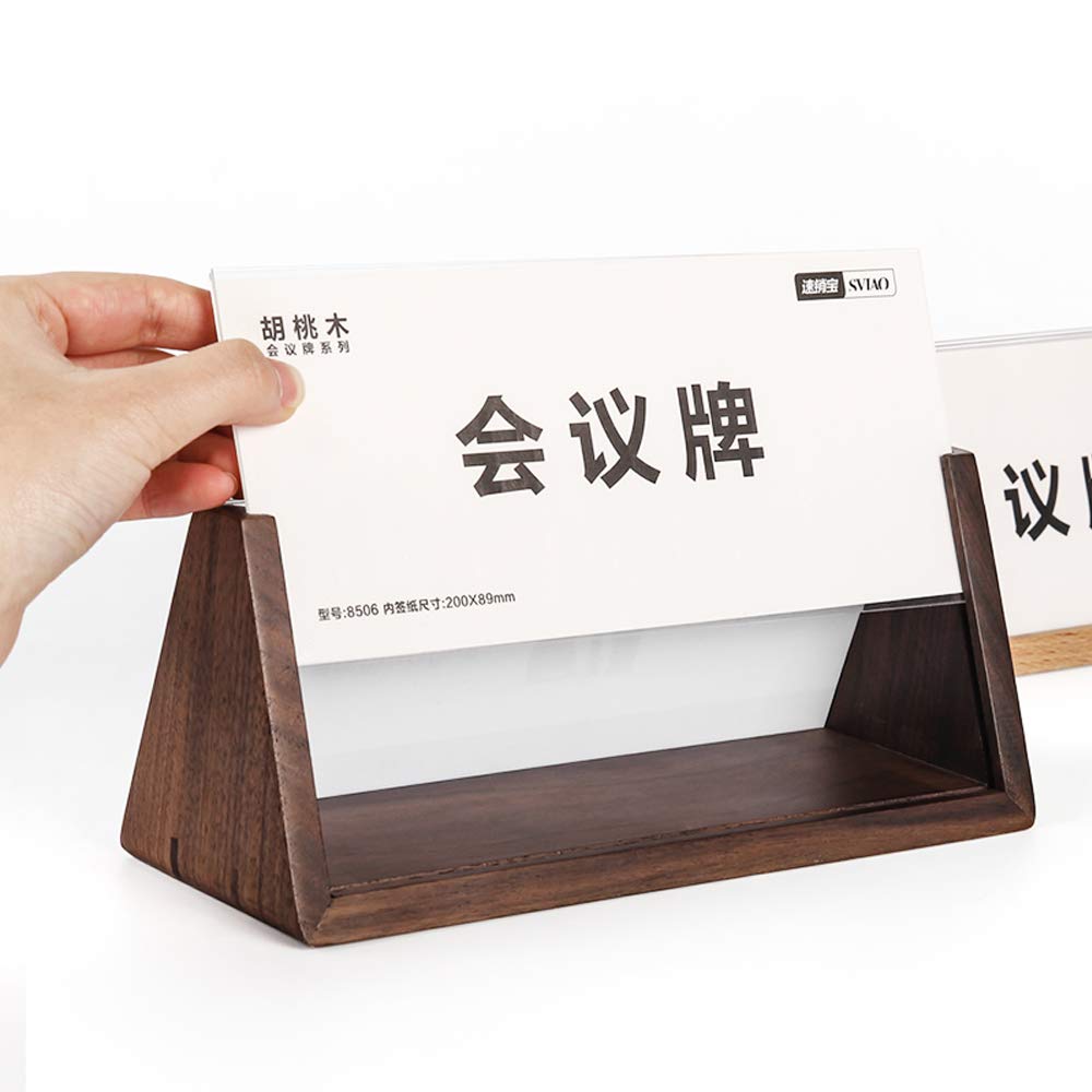 Amazon | 席札 会議用席札 名札立 カード立て 名前札 卓上名札