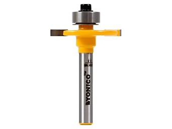 YONICO Slot Cutter Router Bit 1/8-Inch Height X 3/8-Inch Depth 1/4-Inch Shank 14081q