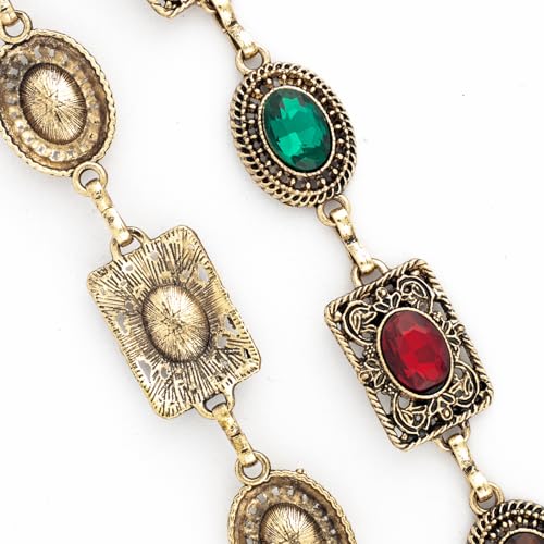 ILuvatar glass diamond chain belt metal metal belt women's western style belt women's belt bling bling F1173