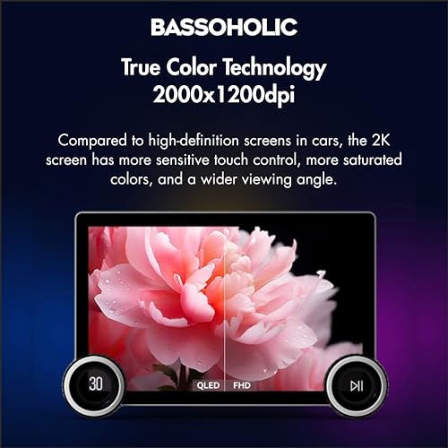 Image of BASSOHOLIC 10.36 inch Diamond 2K Android 13 Car Stereo | TS18 Octa-Core | 4+64GB | 2K Touch | WiFi | GPS | Android Auto | DSP | 360 Ready | Dual Rotary Knob | Bluetooth | Google Maps | 1-Year Warranty