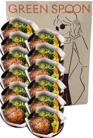 （12:30時点） グリーンスプーン ハンバーグ 冷凍 12食 和風 【 お惣菜 低糖質 タンパク質 1食分の野菜 ダイエット 冷凍弁当 冷凍食品 レンジで5分 ヘルシー 】GREENSPOON