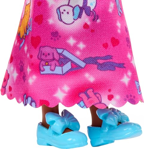 Barbie Royal Chelsea Muñeca con Cabello Rosa y Pañuelo Morado miniatura 4