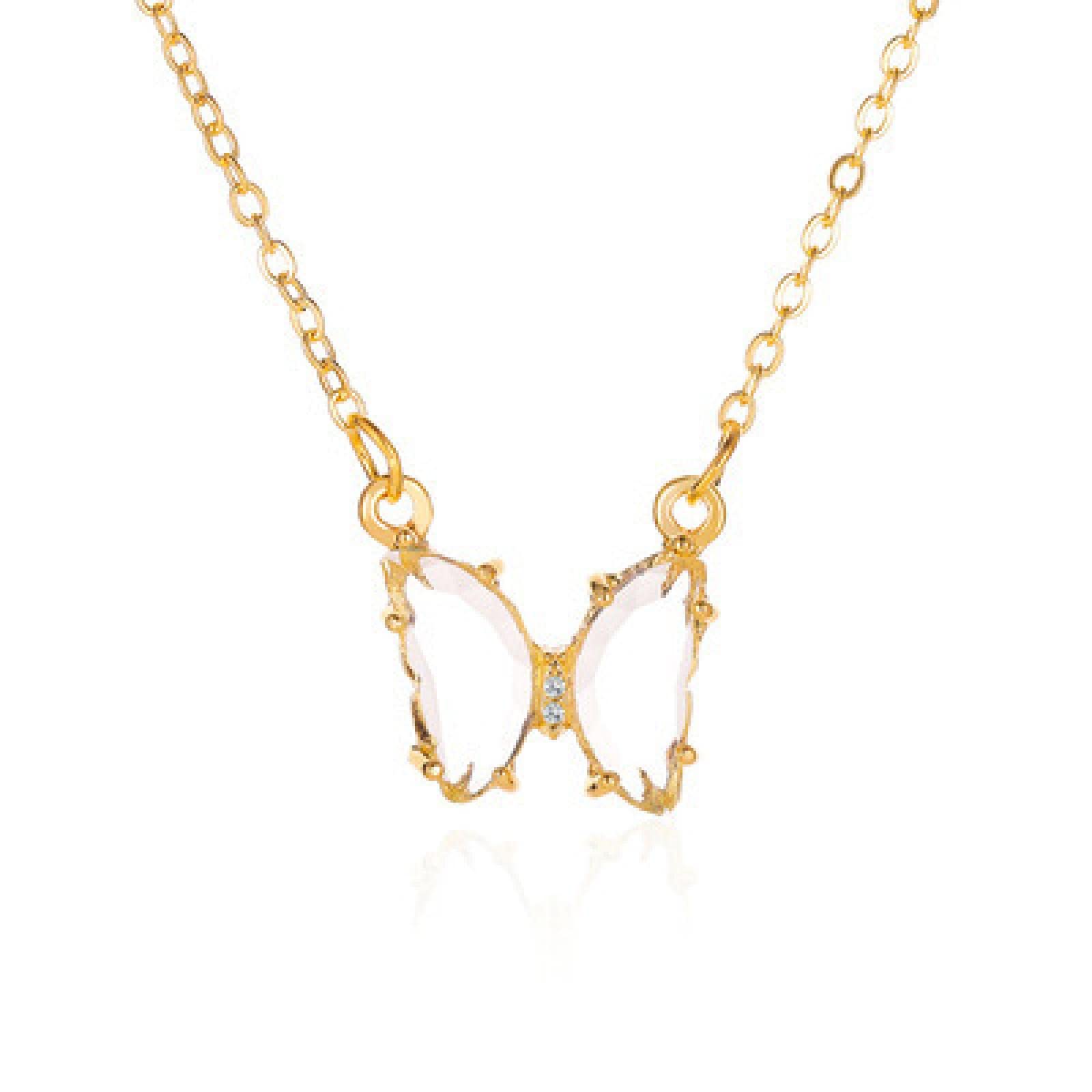 Collar de Cadena con Colgante Redondo de Cristal Brillante, Gargantilla de para Mujeres, Gargantilla Elegante, joyería para niñas (Azul a)
