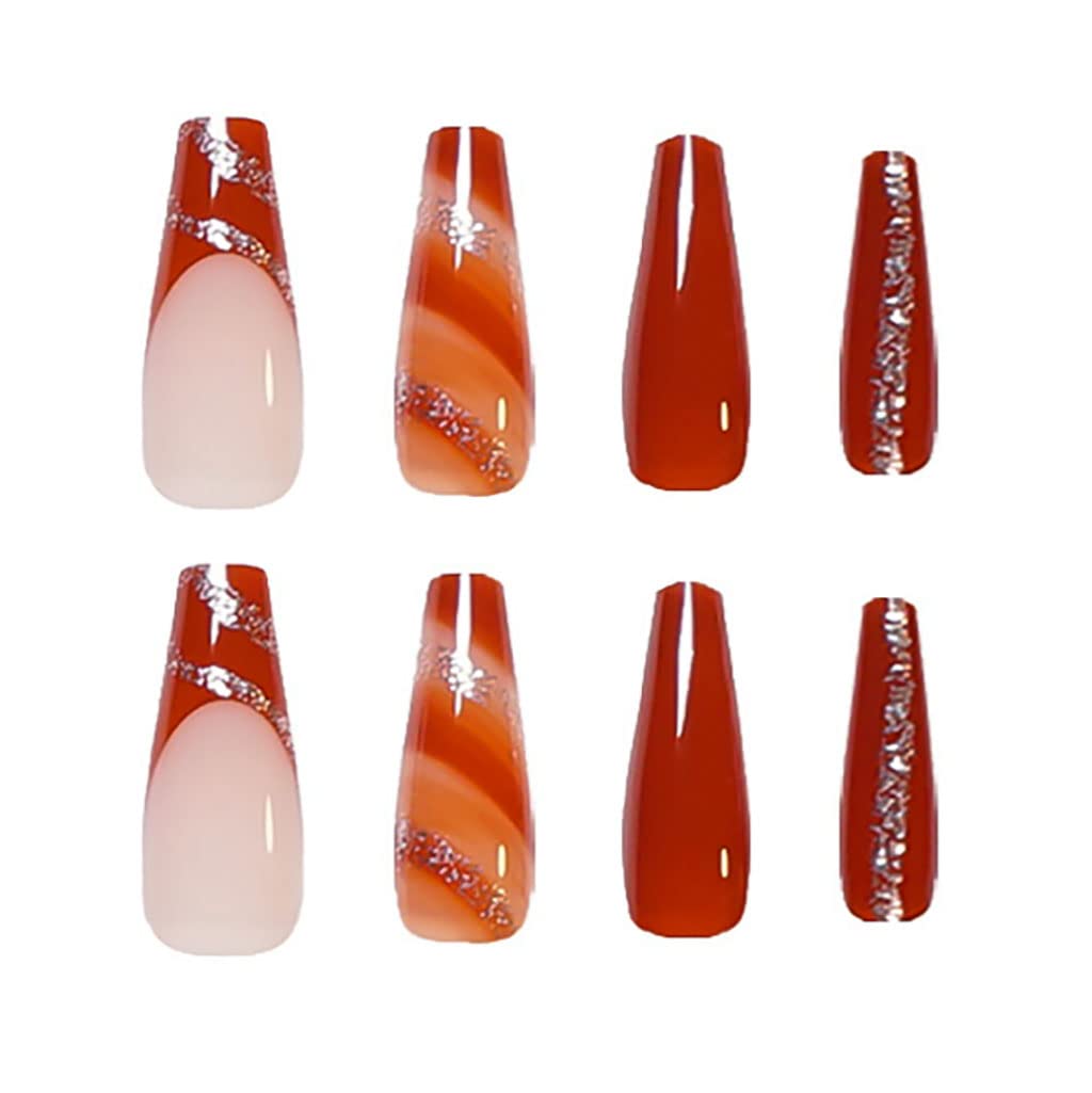 Buy Rikview Long Press On Nails French Fake Nails Red Nails With Sequins Coffin Acrylic Nails Online At Lowest Price In Macao B09nl7ng4x Buy Rikview Long Press On Nails French Fake Nails Red Nails With Sequins Coffin Acrylic Nails Online At Lowest Price In Macao B09nl7ng4x