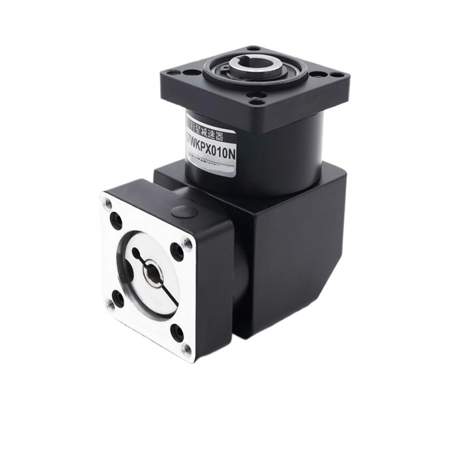 Riduttore epicicloidale ad angolo retto da 57 mm con foro di uscita 90 gradi, rapporto velocità 3: 1, 4:, 5:, 6: for motore passo-passo Nema23(4 to 1)