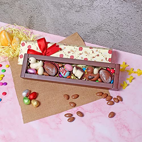 Image of Velvet Fine Chocolates Easter Chocolates in Shape of Eggs, Hens & Bunnies, 150g | Easter Chocolate Egg, Bunnies Gift Box
