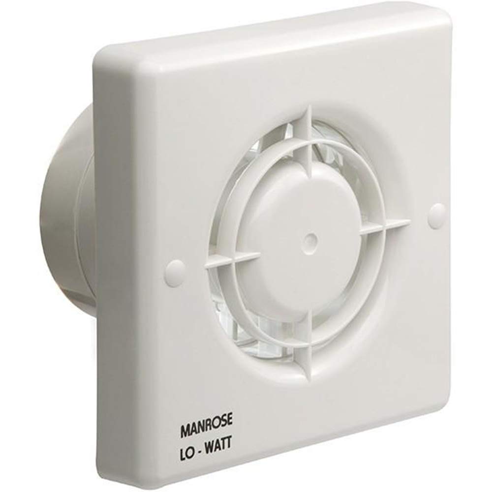 Manrose. SELVLW100T Safety Extra Low Voltage (SELV) Fan with Transformer & Timer - White.