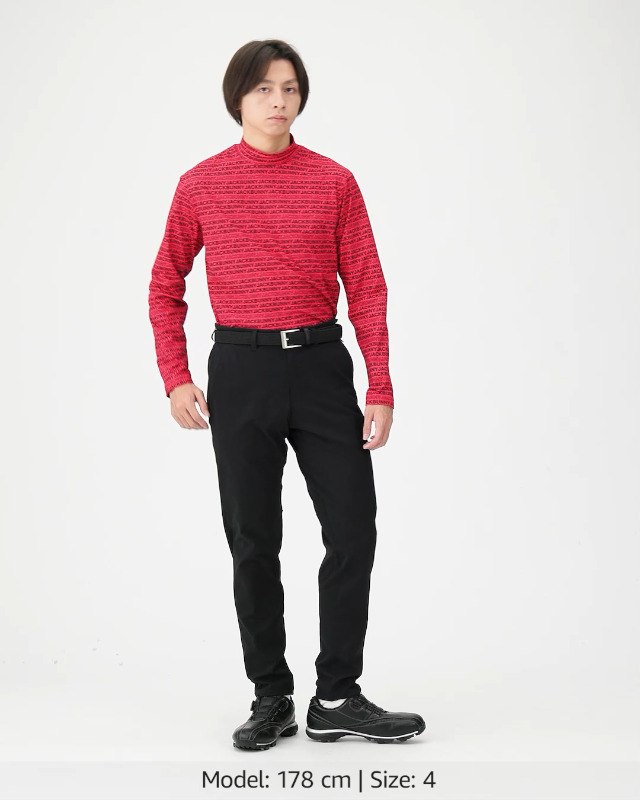 4サイズM ピンク モックネックシャツジャックバニー ゴルフウェア メンズ stst-used_1-240101442906