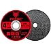 FOXBC 4-1/2 Inch Cut Off Wheel Discs for Angle Grinder, Cutting for Metal & Stainless Steel, 4-1/2