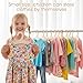 Kifmurase 50Pcs Wooden Baby Hangers for Clothes, 9 Inch Wood Newborn Baby Hangers, Non-Slip Infant Hanger for Toddler Shower, Crate Closet, Clothing Storage