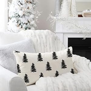 PANDICORN Modern Farmhouse Christmas Tree Pillow Cover 12x20 Black Christmas Pine Tree Decorations Christmas Lumbar Pillows Decorative Throw Pillows Cases Winter Holiday Decor for Home Living Room PANDICORN Modern Farmhouse Christmas Tree Pillow Cover 12×20 Black Christmas Pine Tree Decorations Christmas Lumbar Pillows Decorative Throw Pillows Cases Winter Holiday Decor for Home Living Room